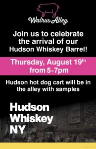 Hudson Bourbon + Cocktails Tasting Event @ Walrus Alley