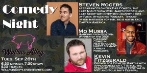 Comedy Night at Walrus @ Walrus Alley