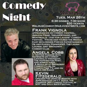 Comedy Night at Walrus @ Walrus Alley