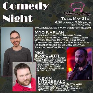 Comedy Night at Walrus @ Walrus Alley