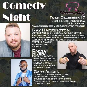 Comedy Night at Walrus @ Walrus Alley