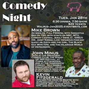 Comedy Night at Walrus @ Walrus Alley